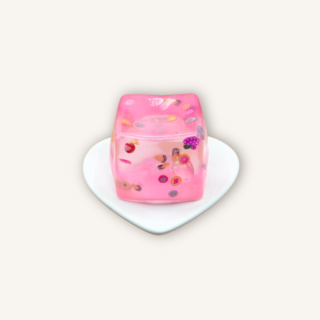 Fruit-Filled Sensory Squishy Cube