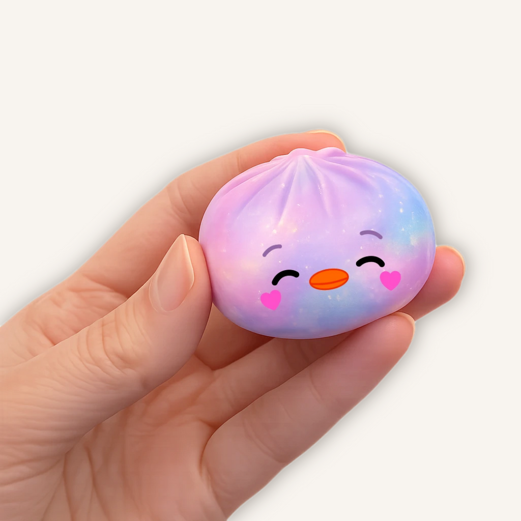 Top Trenz Hello! Duck Dumpling Mini Tie-Dye – Mystery Maltose Squishy Toy