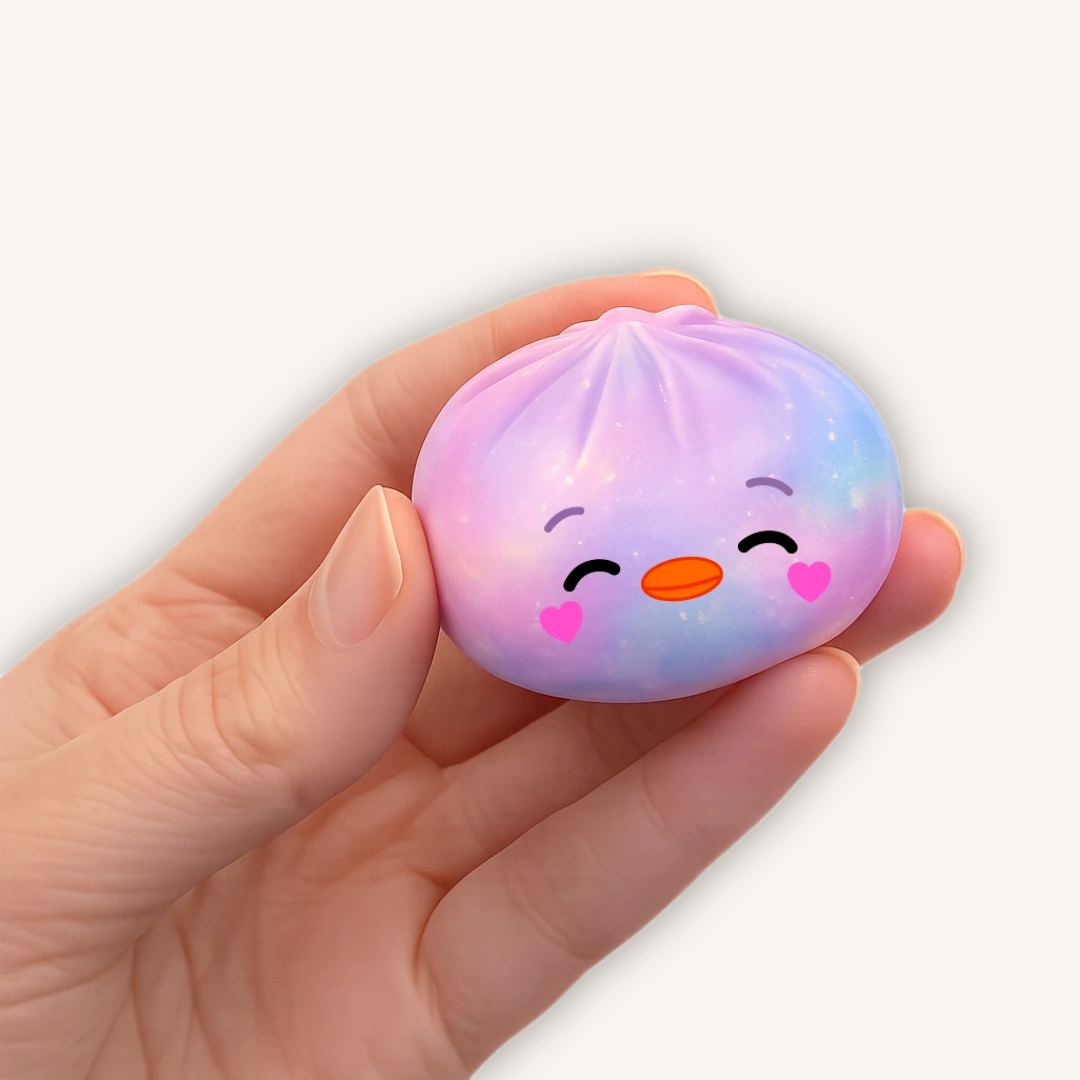 Top Trenz Hello! Duck Dumpling Mini Tie-Dye – Mystery Maltose Squishy Toy
