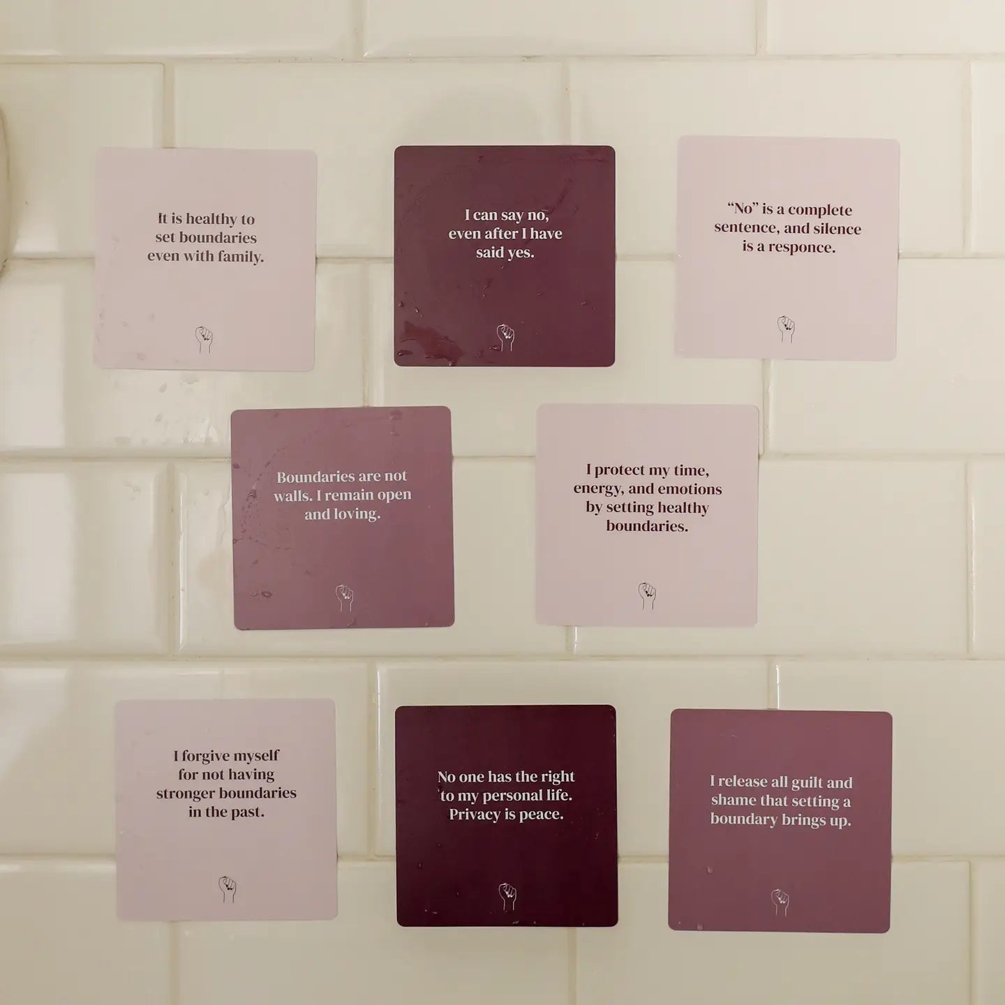 JaxKelly Shower Affirmation™ Display Cards