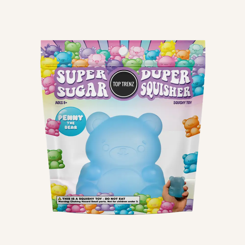 Top Trenz Super Duper Sugar Squisher Toy - Bear