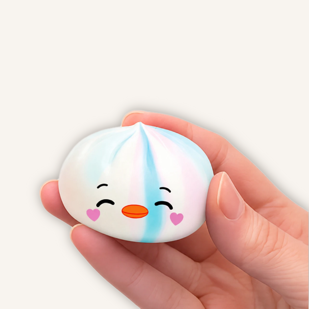Top Trenz Hello! Duck Dumpling Mini Tie-Dye – Mystery Maltose Squishy Toy