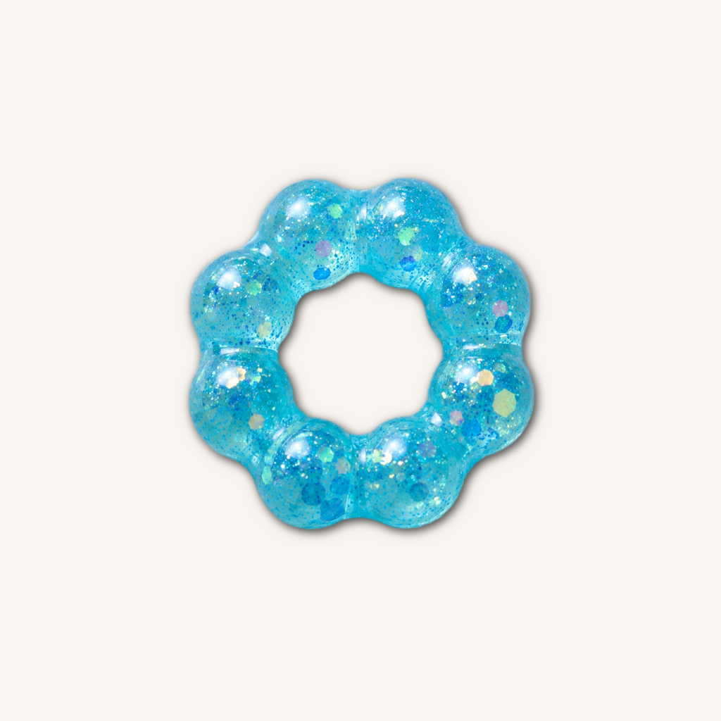 Blue Feelzies Original Squishy Bracelet wearable sensory fidget with a soft squishy texture for tactile play, fidgeting and stress relief.
