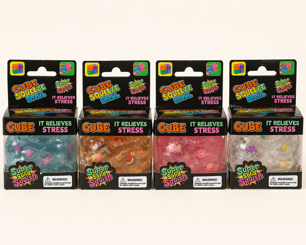 Fruit-Filled Sensory Squishy Cube