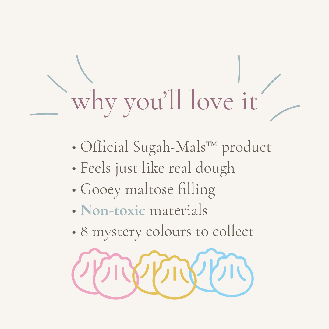 Sugah-Mals™ Mystery Glitter Dumpling Squishy