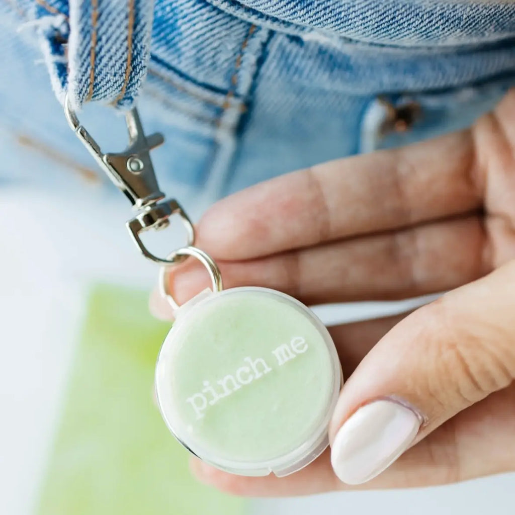 Pinch Me Therapy Dough Clip-On Locket for portable aromatherapy, stress relief, and everyday sensory support.