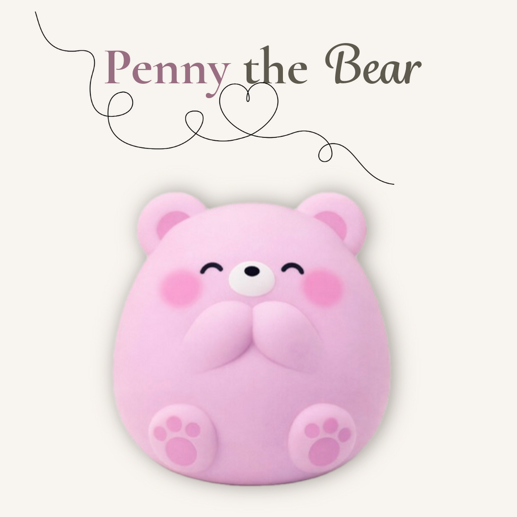 Top Trenz Butter Squishers Squishy Buns Penny the Bear character squishy toy with a creamy butter-like feel and satisfying slow squish.