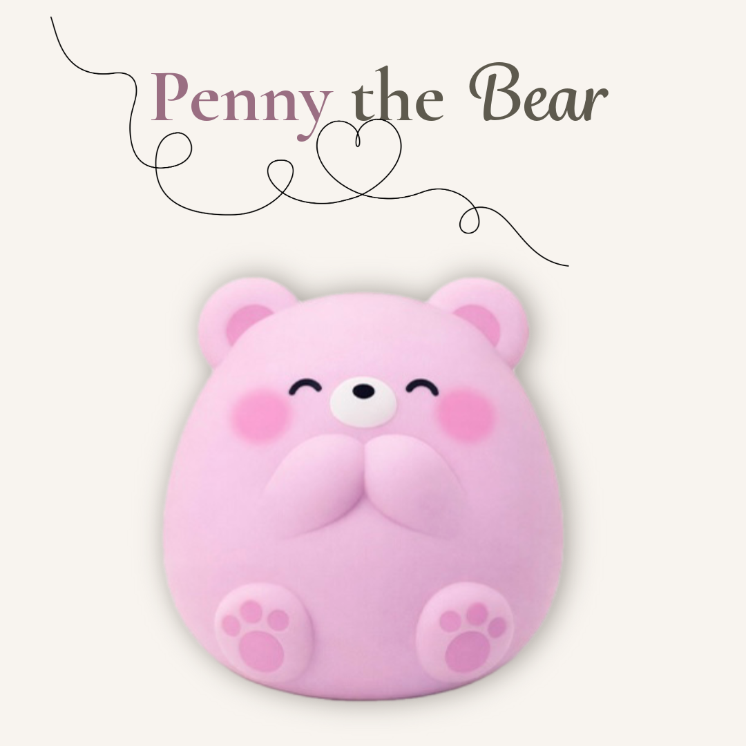 Top Trenz Butter Squishers Squishy Buns Penny the Bear character squishy toy with a creamy butter-like feel and satisfying slow squish.