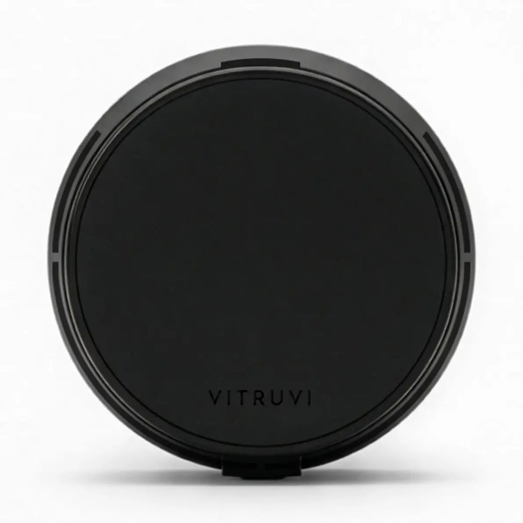 Vitruvi Drive Vent Clip air freshener with natural fragrance and a modern, minimalist design.