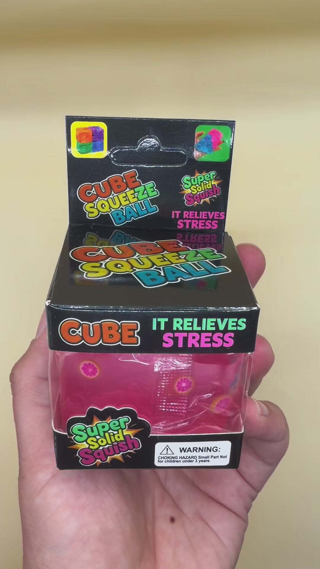 Fruit-Filled Sensory Squishy Cube